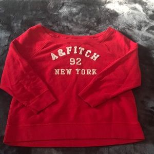 Abercrombie & Fitch red sweatshirt